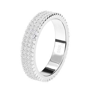 925 Sterling Silver Wedding Band Eternity Ring